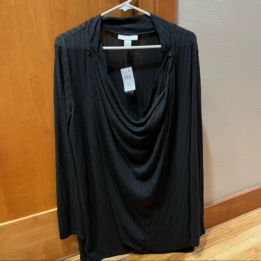 NWT Motherhood Nursing Long Sleeve Blouse
